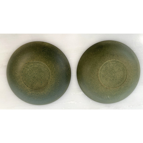 Rare Vintage Mid-Century 1950's Flintwood Melamine Green Bowl & Dish + spoon set - Picture 12 of 16